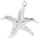 Charm Grande étoile de mer – argenté