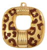 Charm Carré léopard marron