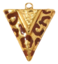 Charm Triangle léopard marron