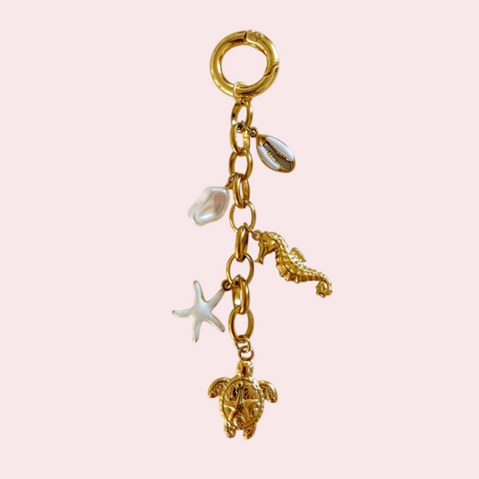 Porte-clés charms Blanc Coco
